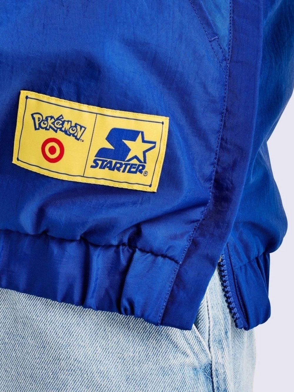 Pokemon Starter Pullover Jacket Blue Pokemon X Target 30th Collection - Picture 3 of 4